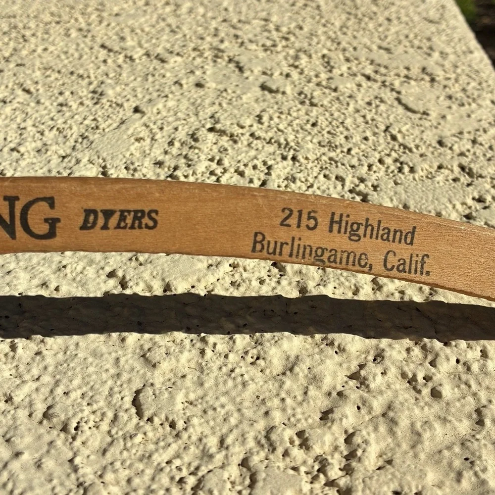 Vintage Sterling Cleaners Burlingame, CA Wooden Hanger